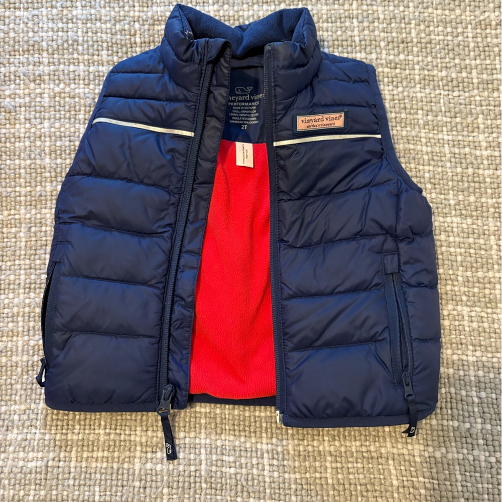 Vineyard Vines Nor’Easter Puffer Down Vest (fleece lined)